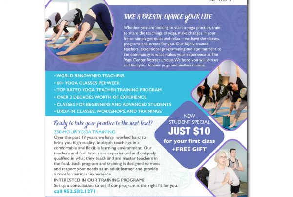 Yoga Center Ad Design